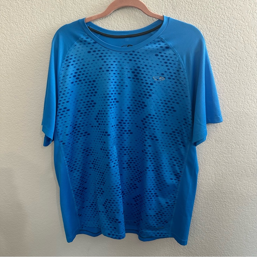Men's Champion Blue Short Sleeve Workout Shirt Size XL